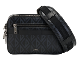 CD Diamond Safari Messenger, Canvas, Blk, 21BO0233, DB/S, 3*